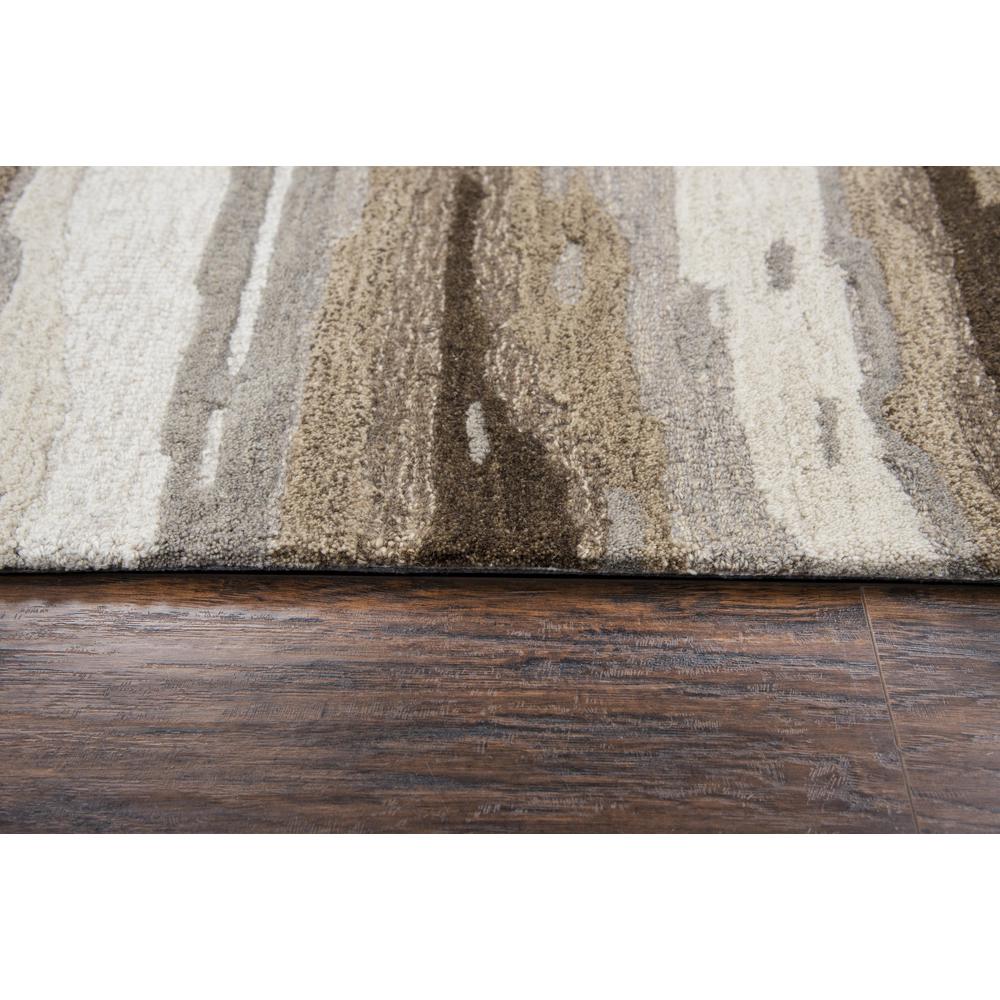 Hand Tufted Cut & Loop Pile Wool Rug, 8' x 10'. Picture 6