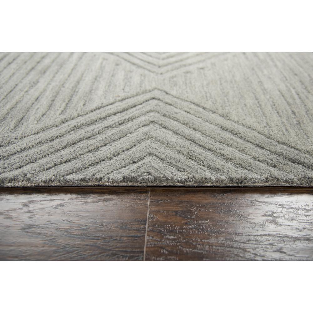 Geneva Gray 5' x 8' Hand-Tufted Rug- GN1005. Picture 5