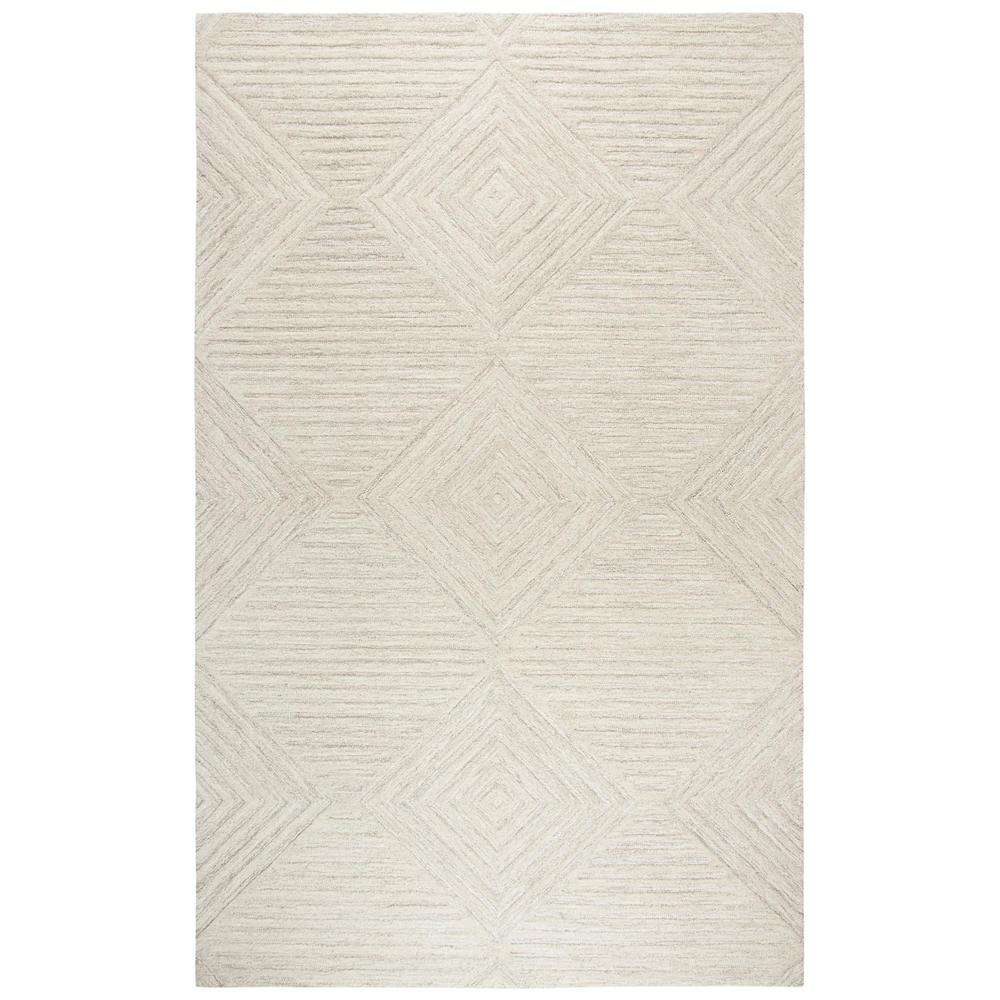 Hand Tufted Cut & Loop Pile Wool Rug, 9' x 12'. Picture 1