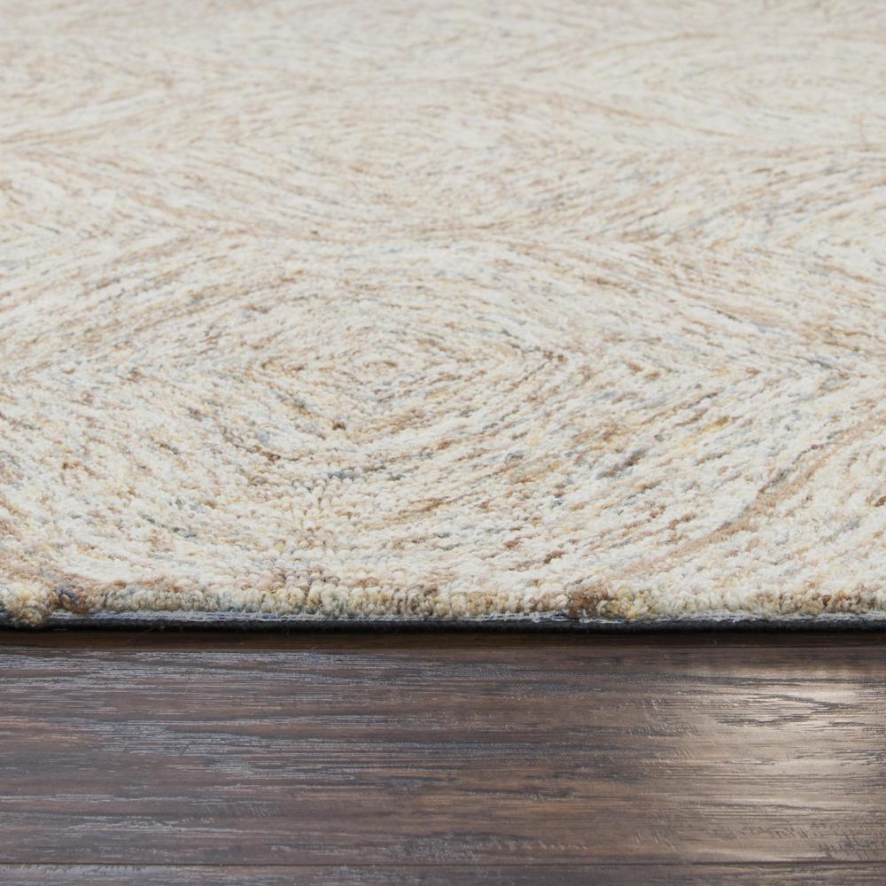 Hand Tufted Loop Pile Wool Rug, 8' x 10'. Picture 4