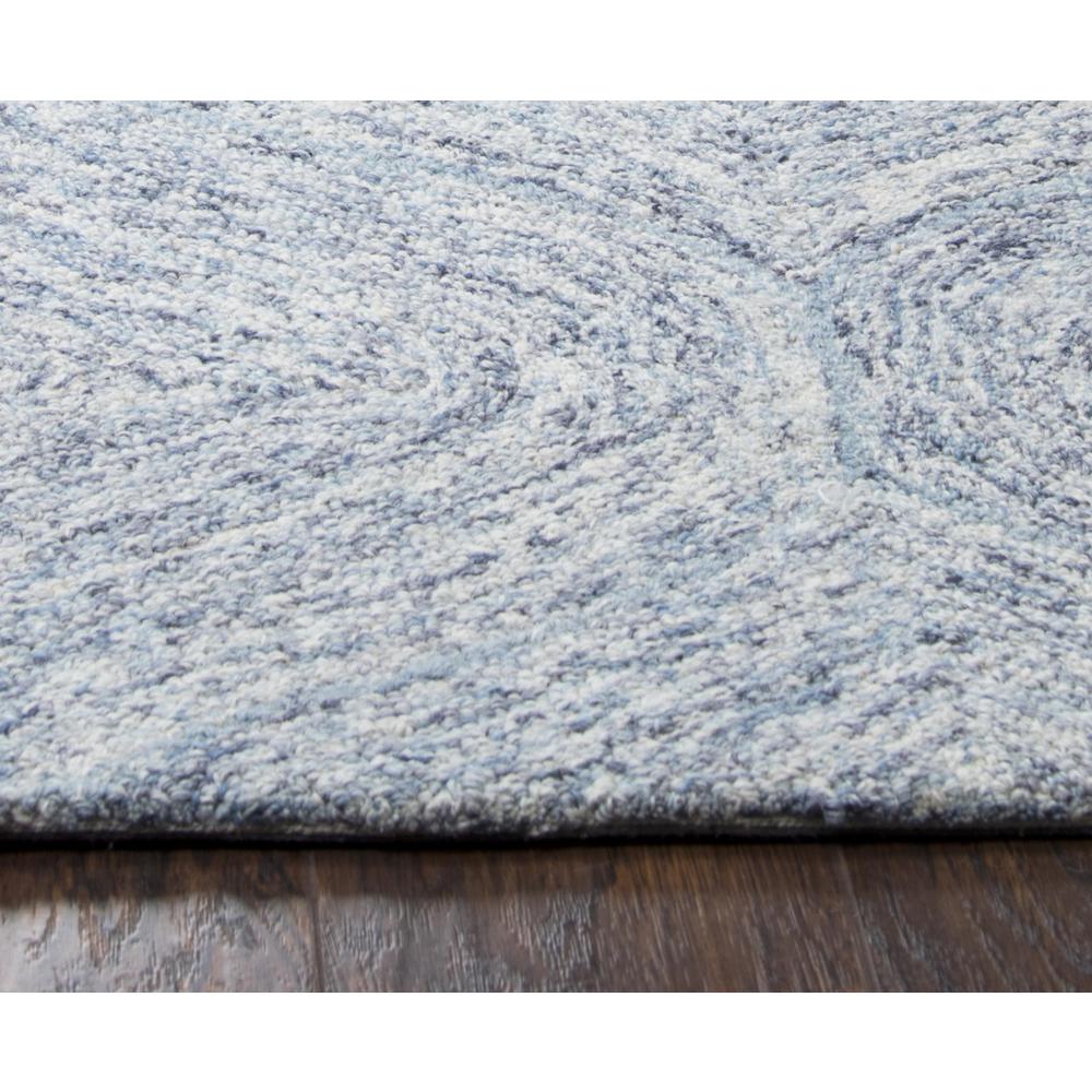 Hand Tufted Loop Pile Wool Rug, 8' x 10'. Picture 4