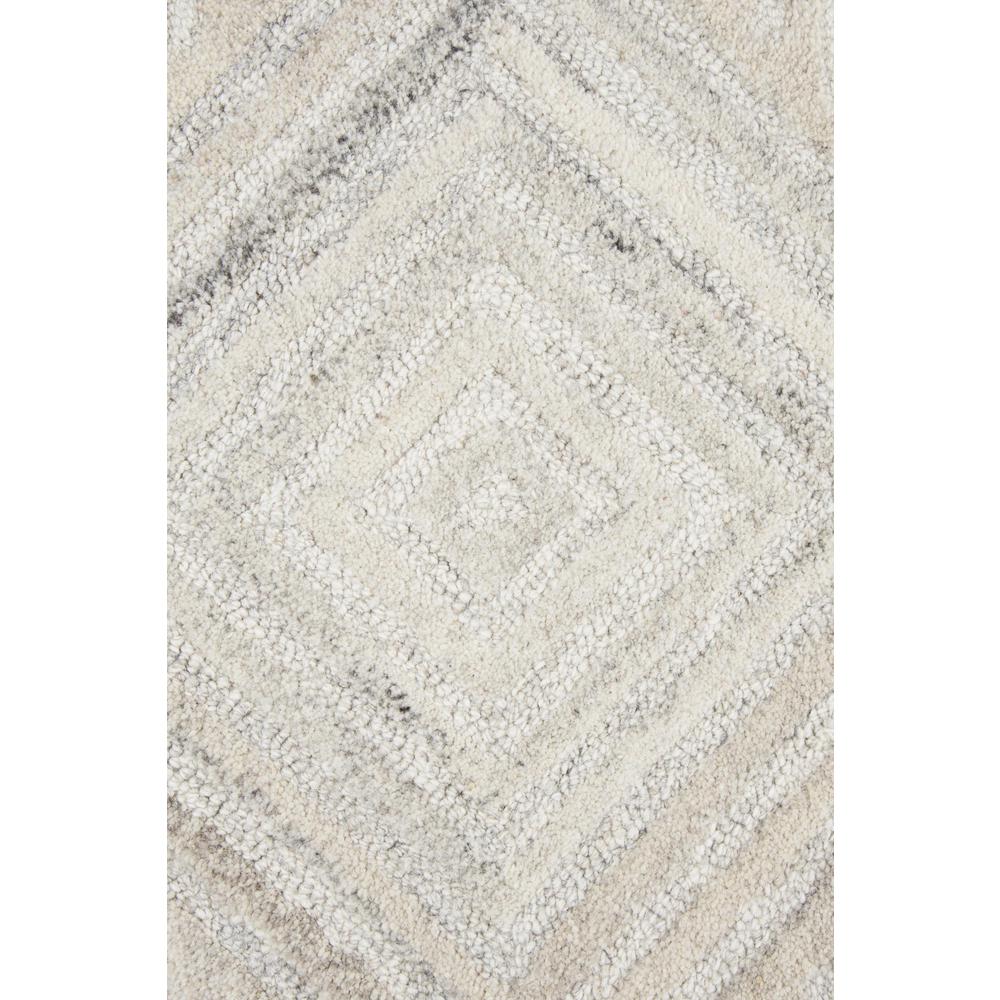 Hand Tufted Cut & Loop Pile Wool Rug, 5' x 8'. Picture 3