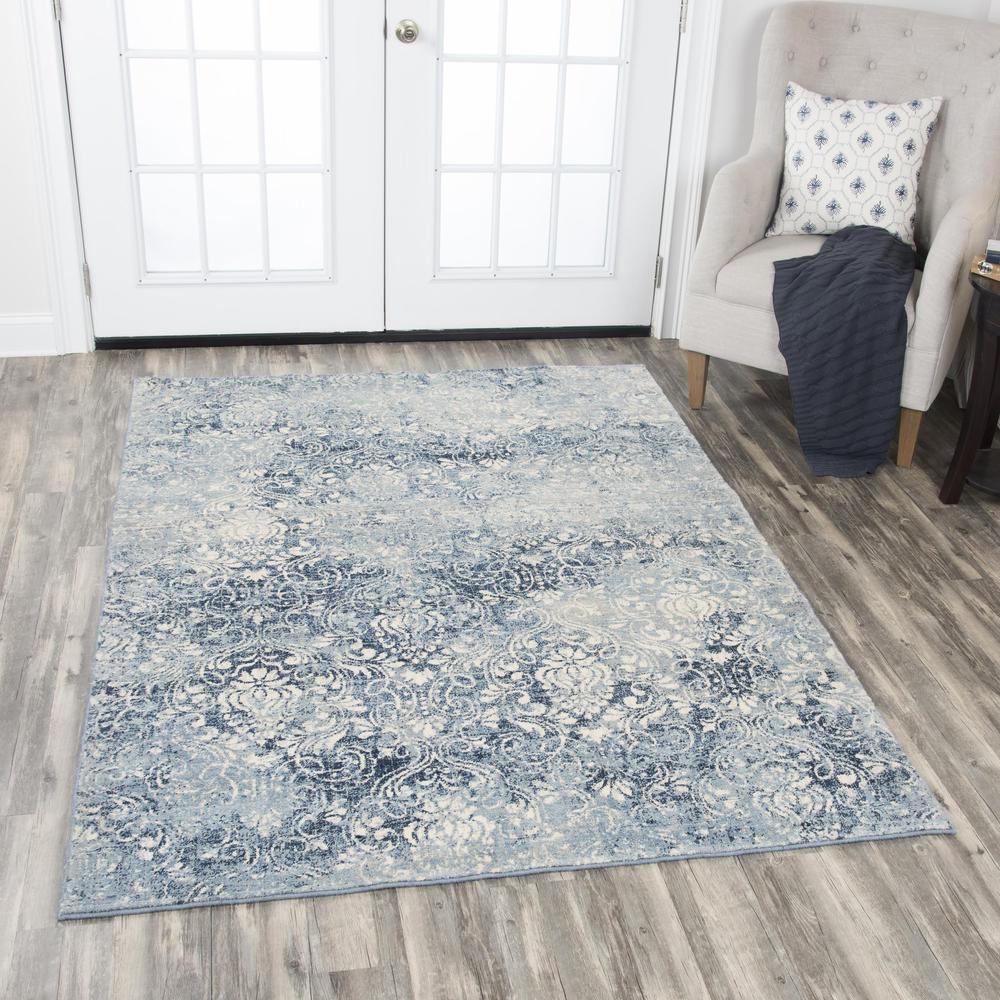 Hybrid Cut Pile Wool Rug, 5' x 8'. Picture 2