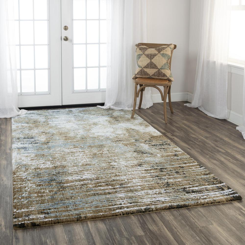 Hybrid Cut Pile Polyester Rug, 9' x 12'. Picture 2