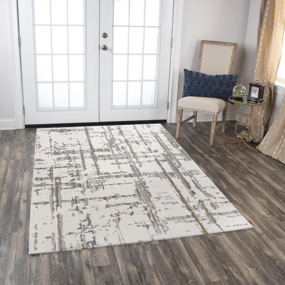 Machine/Hybrid Cut Pile Recycled Polyester Rug, 10' x 13'. Picture 2