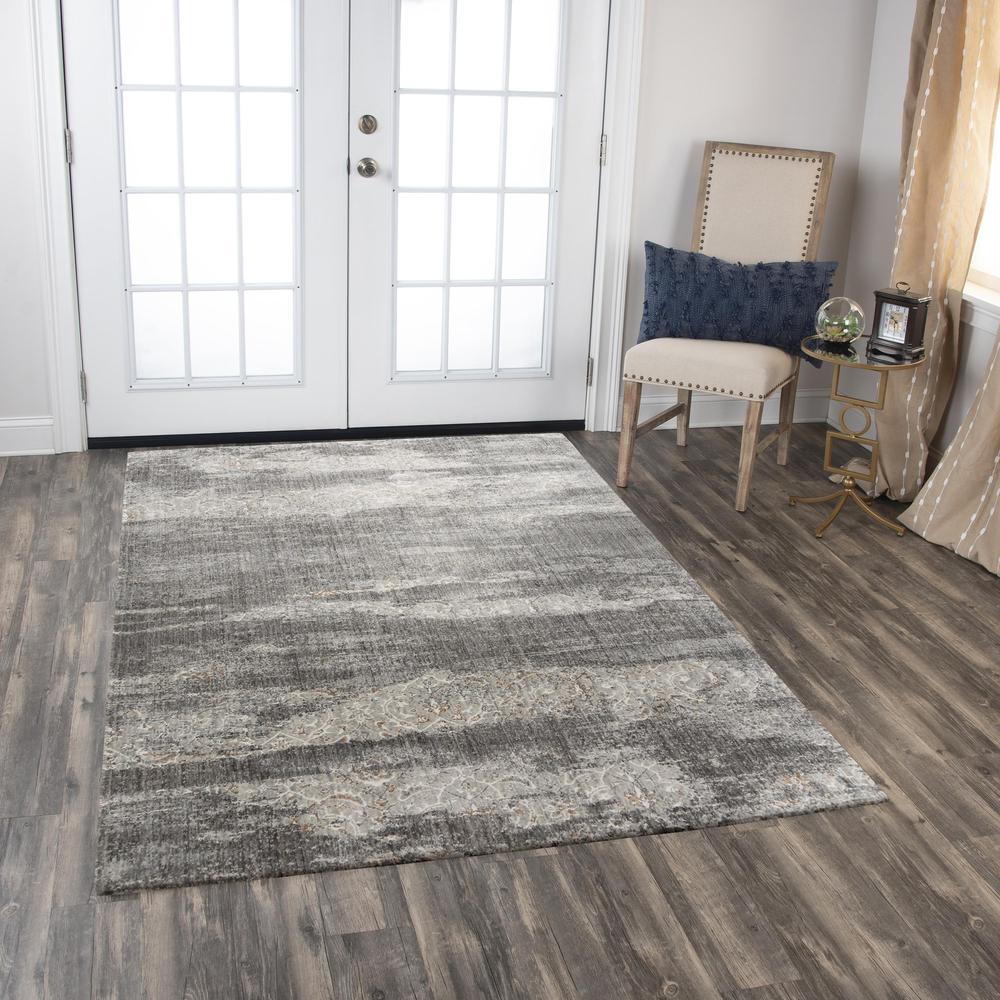Machine/Hybrid Cut Pile Recycled Polyester Rug, 10' x 13'. Picture 2