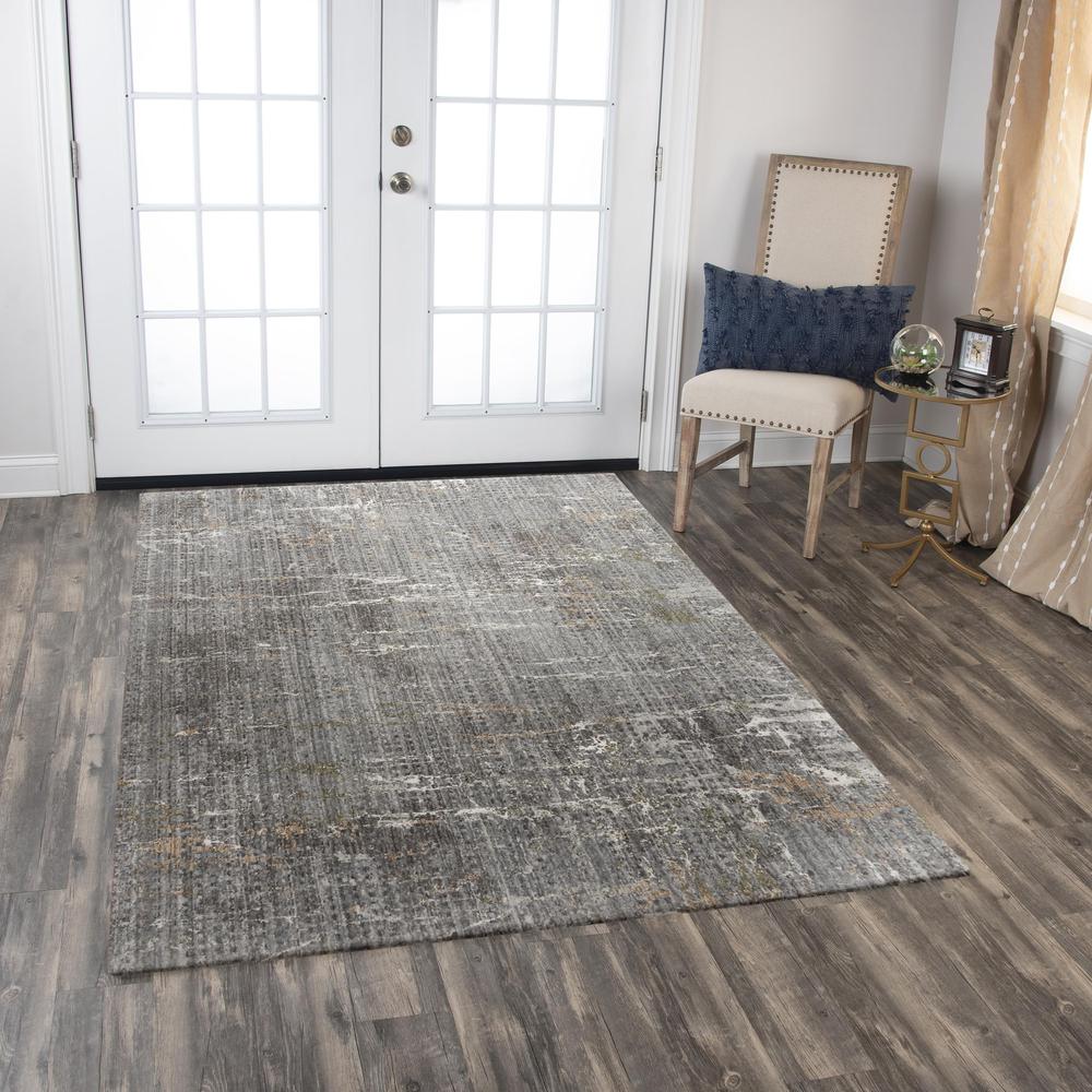 Machine/Hybrid Cut Pile Recycled Polyester Rug, 10' x 13'. Picture 2