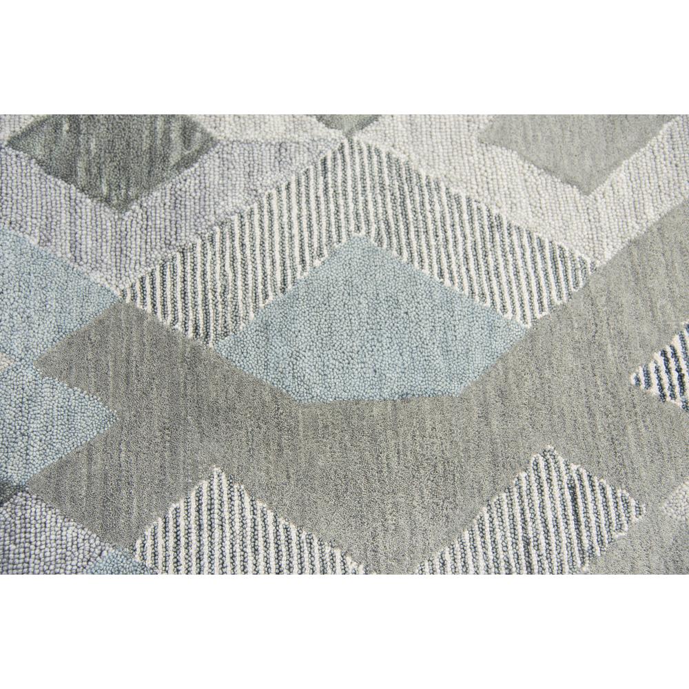 Hand Tufted Cut & Loop Pile Wool Rug, 9' x 12'. Picture 5