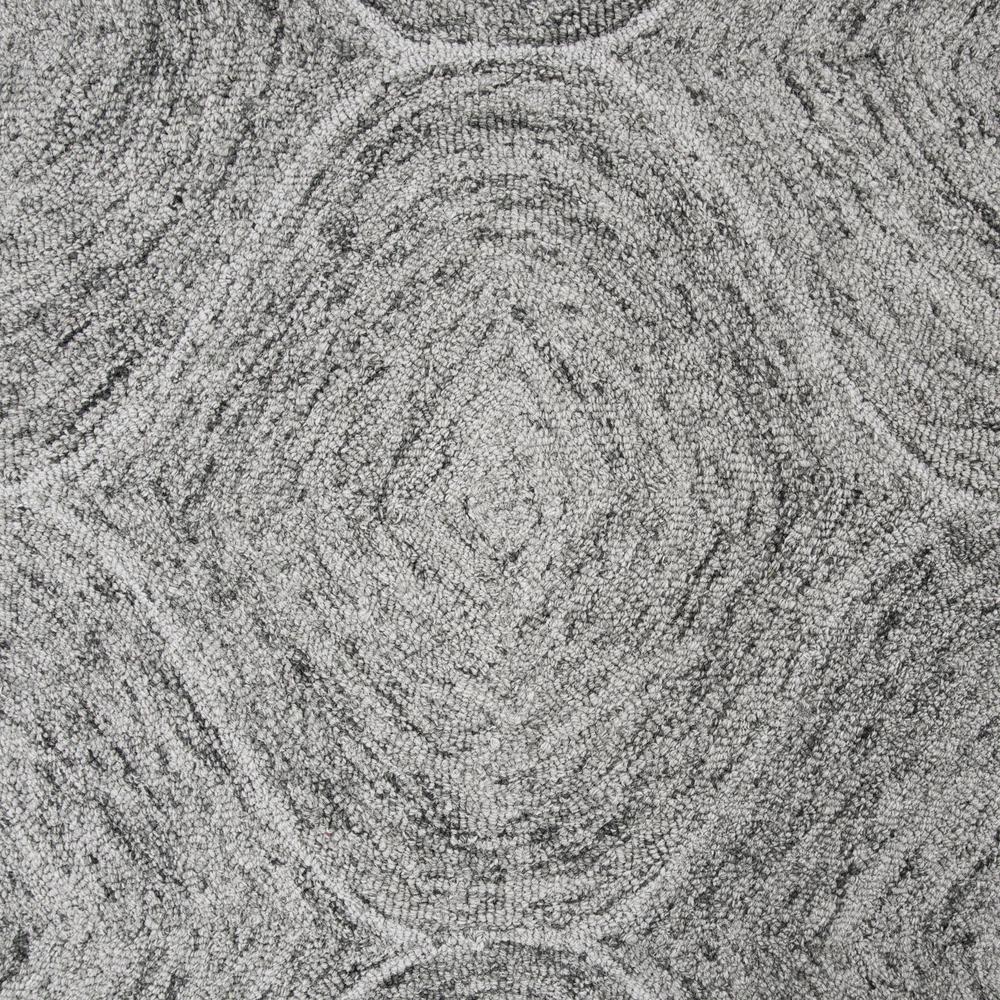 Hand Tufted Loop Pile Wool Rug, 9' x 12'. Picture 3