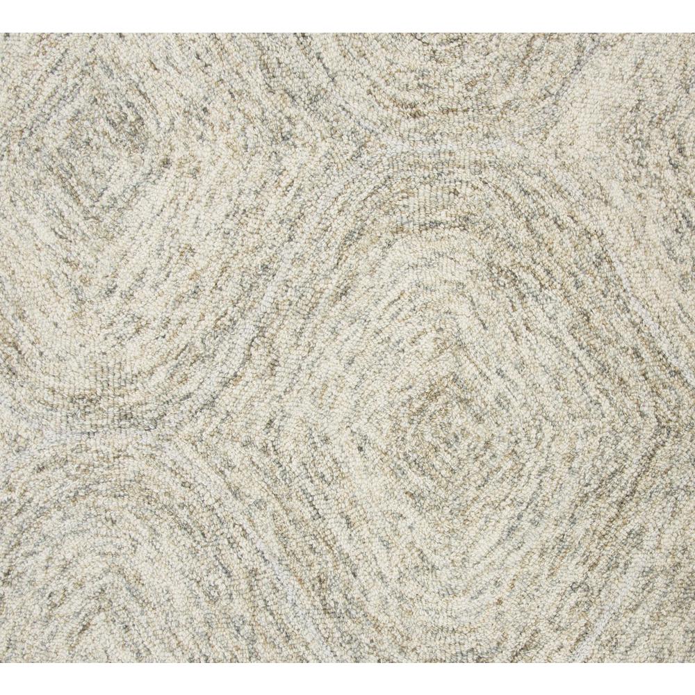 Hand Tufted Loop Pile Wool Rug, 9' x 12'. Picture 3