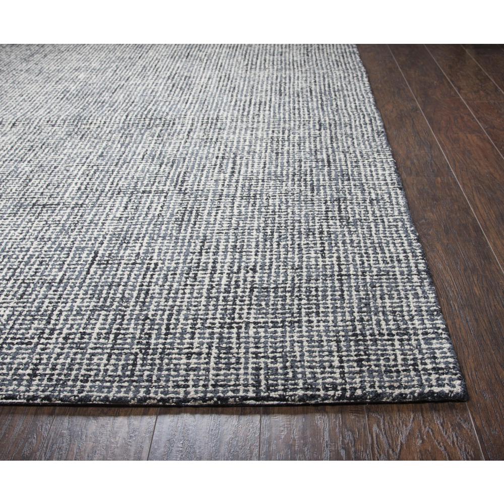 Hand Tufted Loop Pile Wool Rug, 9' x 12'. Picture 3