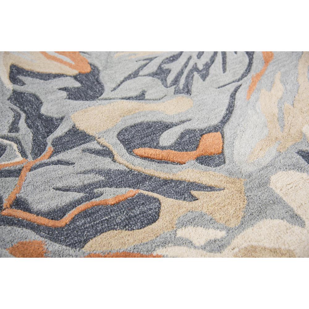 Hand Tufted Cut & Loop Pile Wool/ Viscose Rug, 9' x 12'. Picture 4