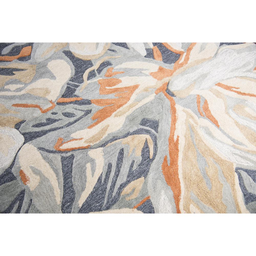 Hand Tufted Cut & Loop Pile Wool/ Viscose Rug, 9' x 12'. Picture 5