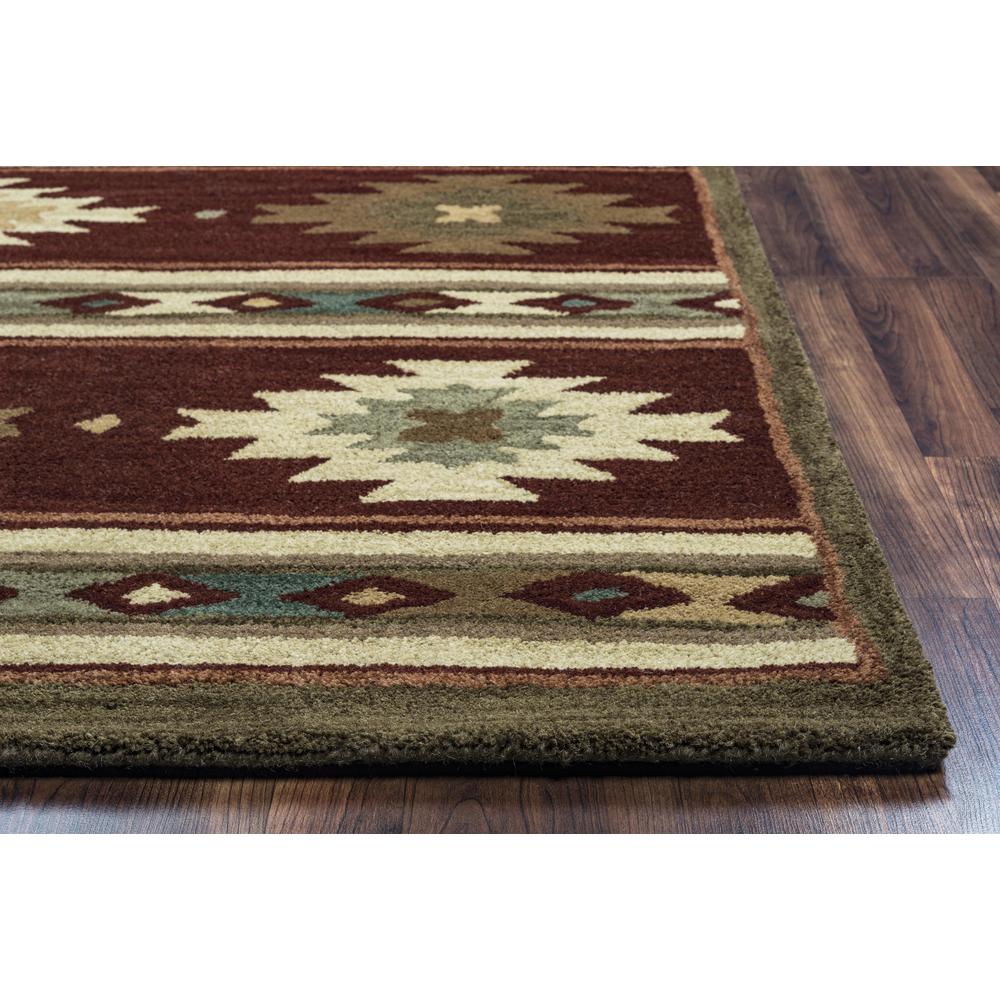 8' Round Hand-Tufted Round  Rug. Picture 3