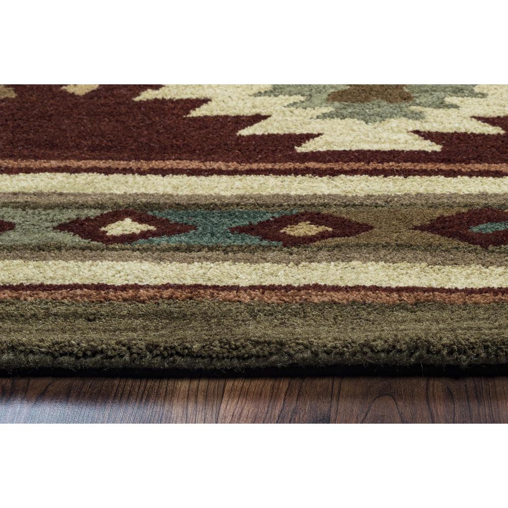 8' Round Hand-Tufted Round  Rug. Picture 5
