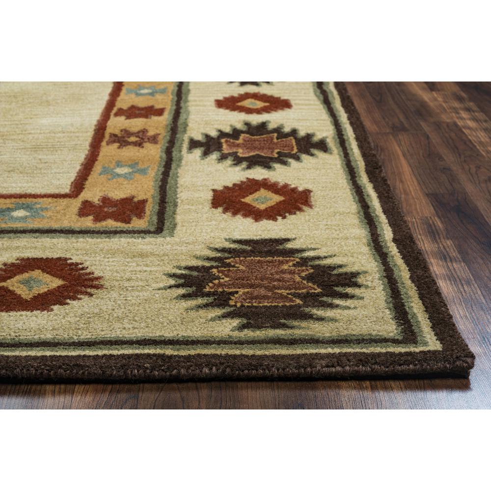 8' Round Hand-Tufted Round  Rug. Picture 3