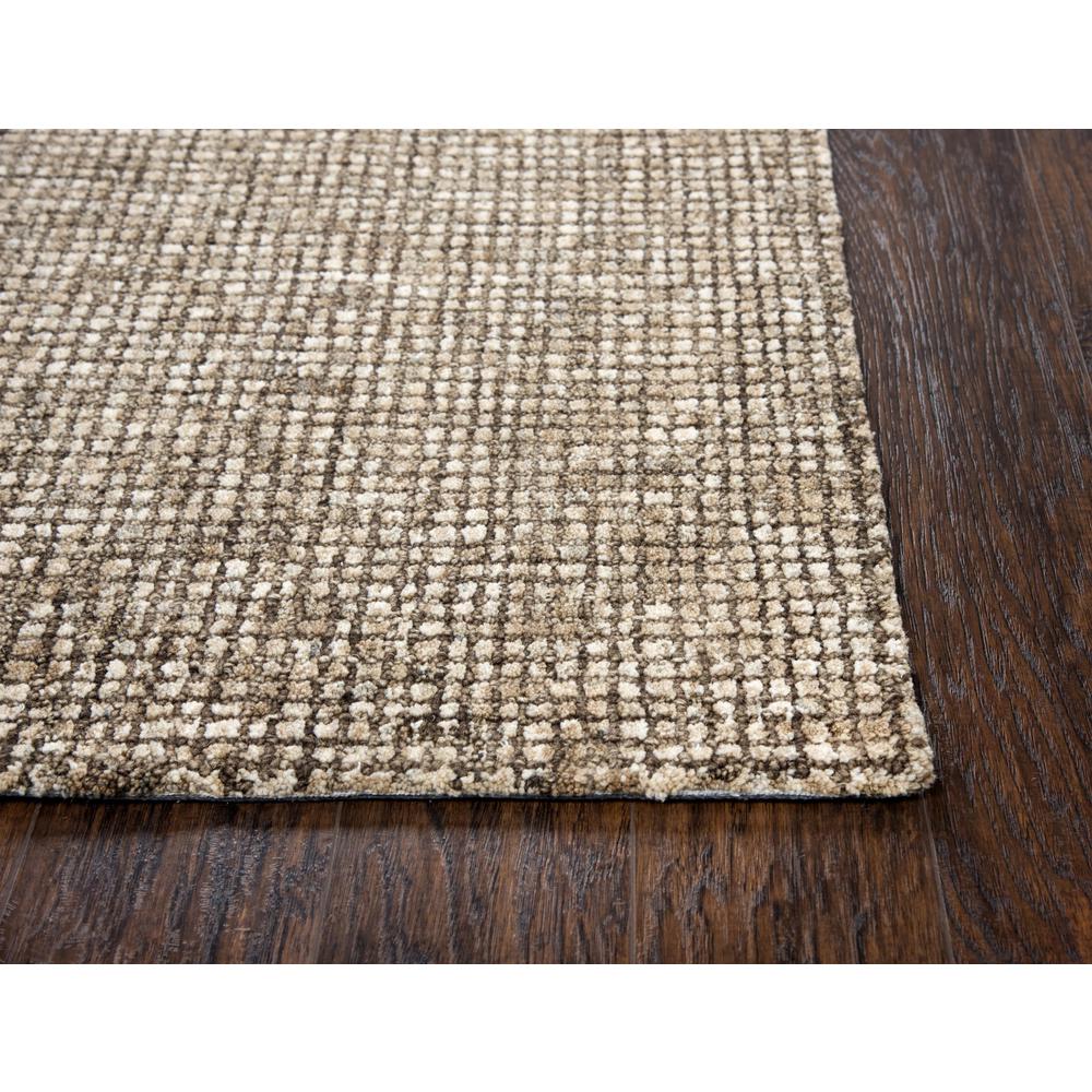Hand Tufted Cut & Loop Pile Wool Rug, 8' x 11'. Picture 3