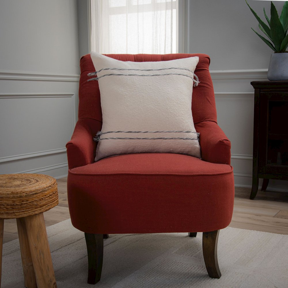 Transitional 20" x 20" Poly Filled Pillow. Picture 2
