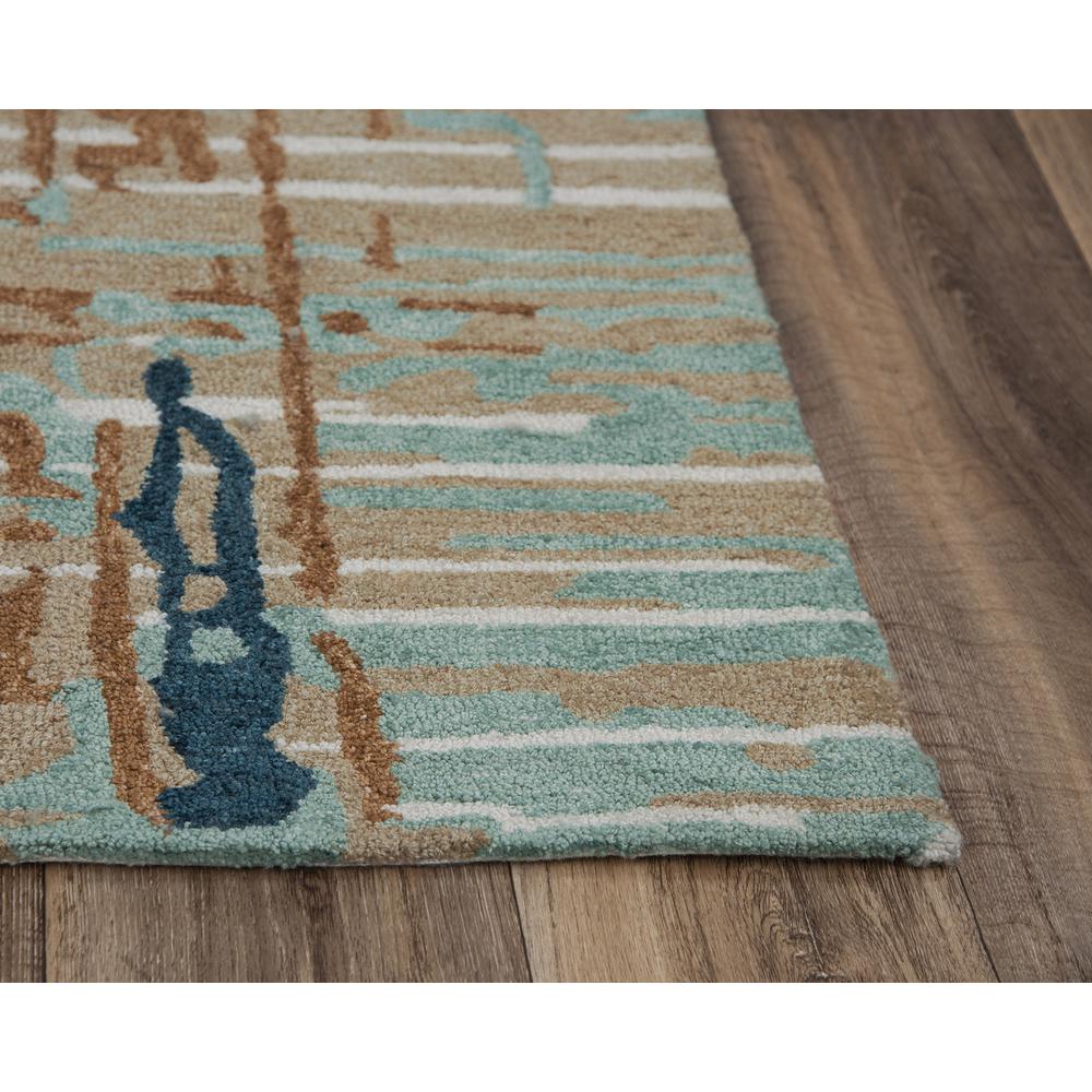Vivid Gray 5'X7'6" Hand-Tufted Rug- VVD102. Picture 7
