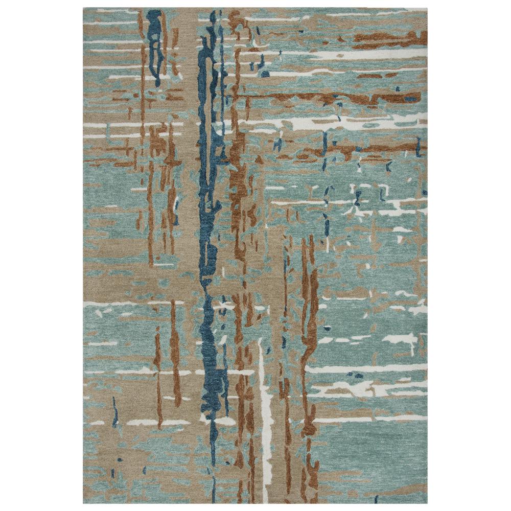 Vivid Gray 5'X7'6" Hand-Tufted Rug- VVD102. Picture 4