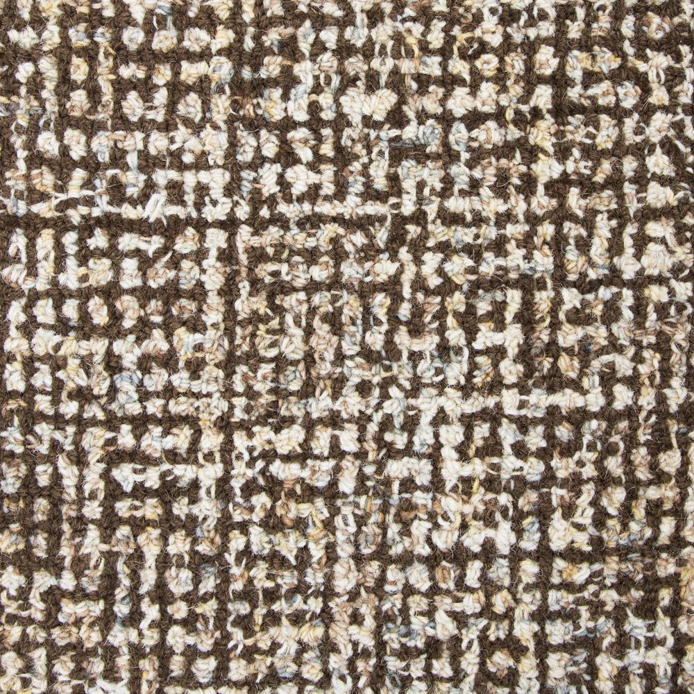 Hand Tufted Loop Pile Wool Rug, 3' x 5'. Picture 3