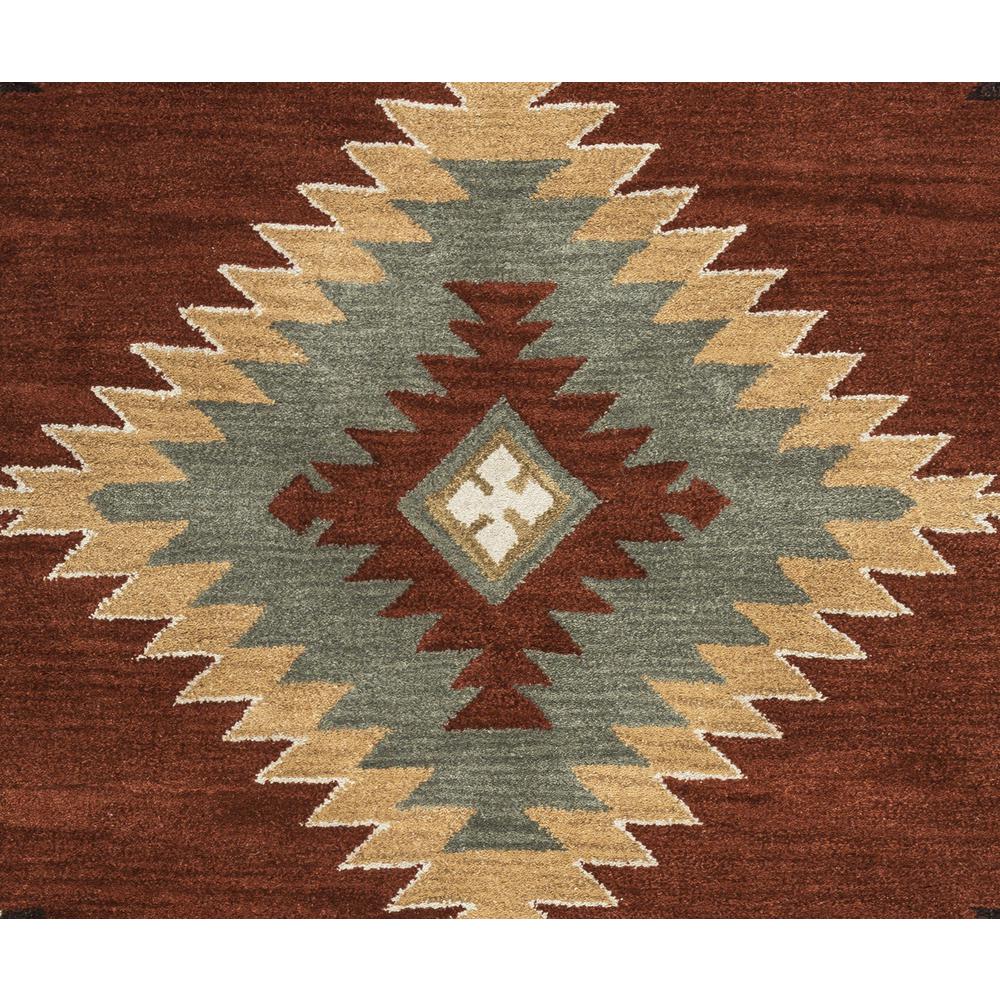 Hand Tufted Cut Pile Wool Rug, 3' x 5'. Picture 4