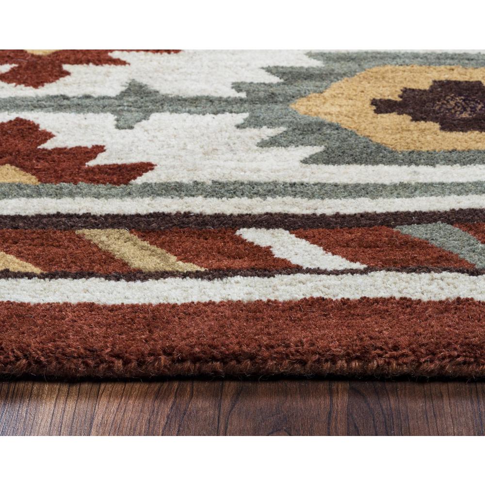 Hand Tufted Cut Pile Wool Rug, 3' x 5'. Picture 5