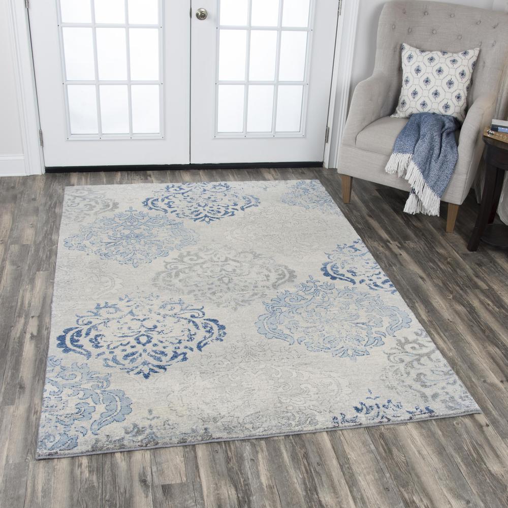 Hybrid Cut Pile Wool Rug, 9' x 12'. Picture 2
