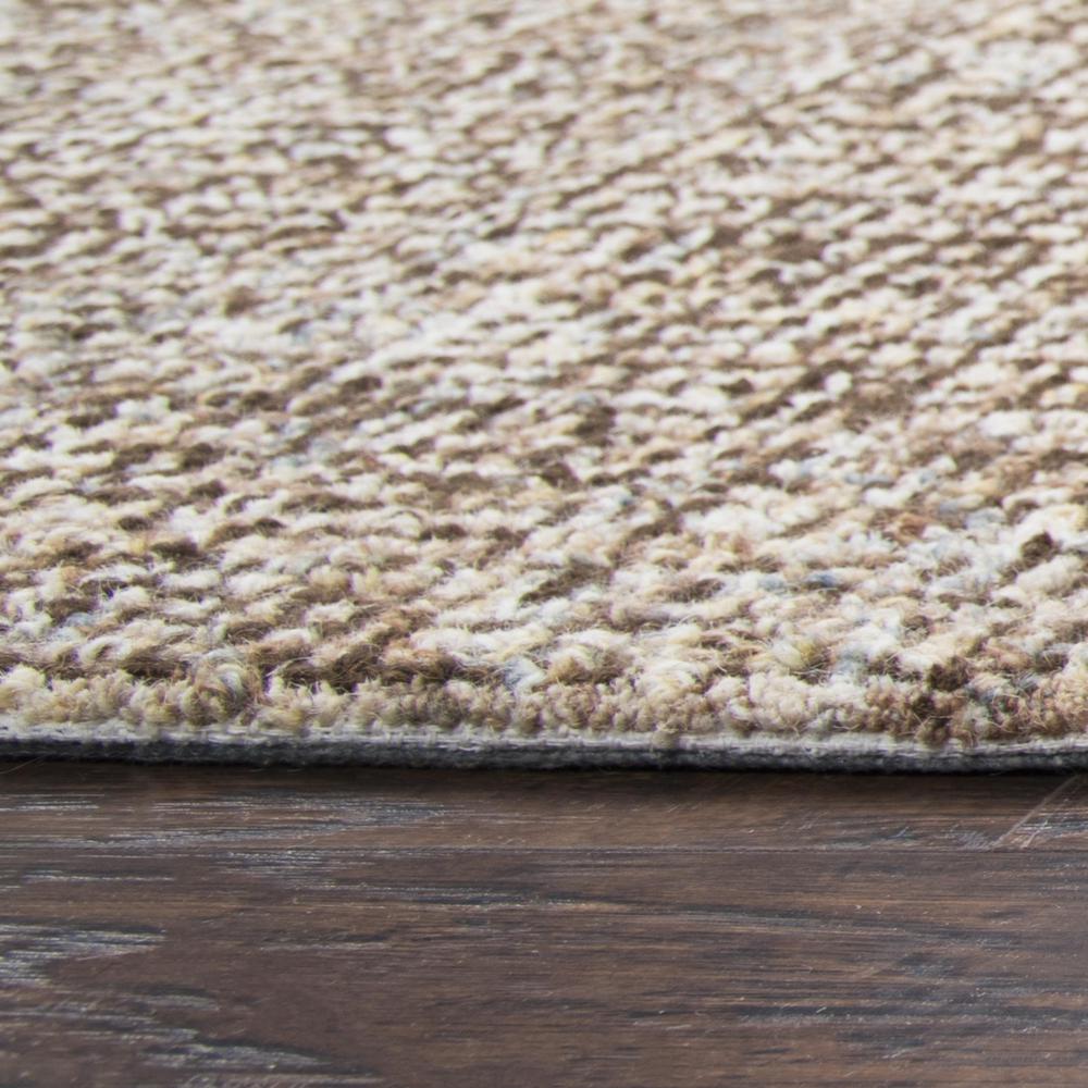 Hand Tufted Loop Pile Wool Rug, 5' x 8'. Picture 4