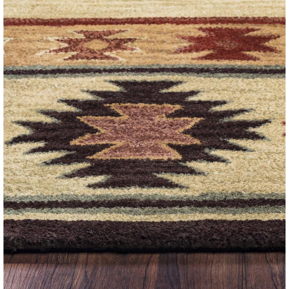 Hand Tufted Cut Pile Wool Rug, 5' x 8'. Picture 5