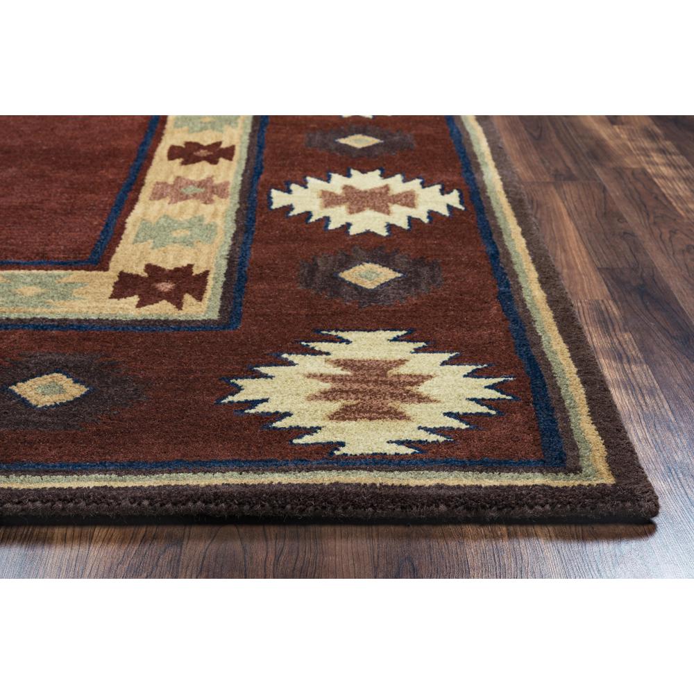 Hand Tufted Cut Pile Wool Rug, 5' x 8'. Picture 3