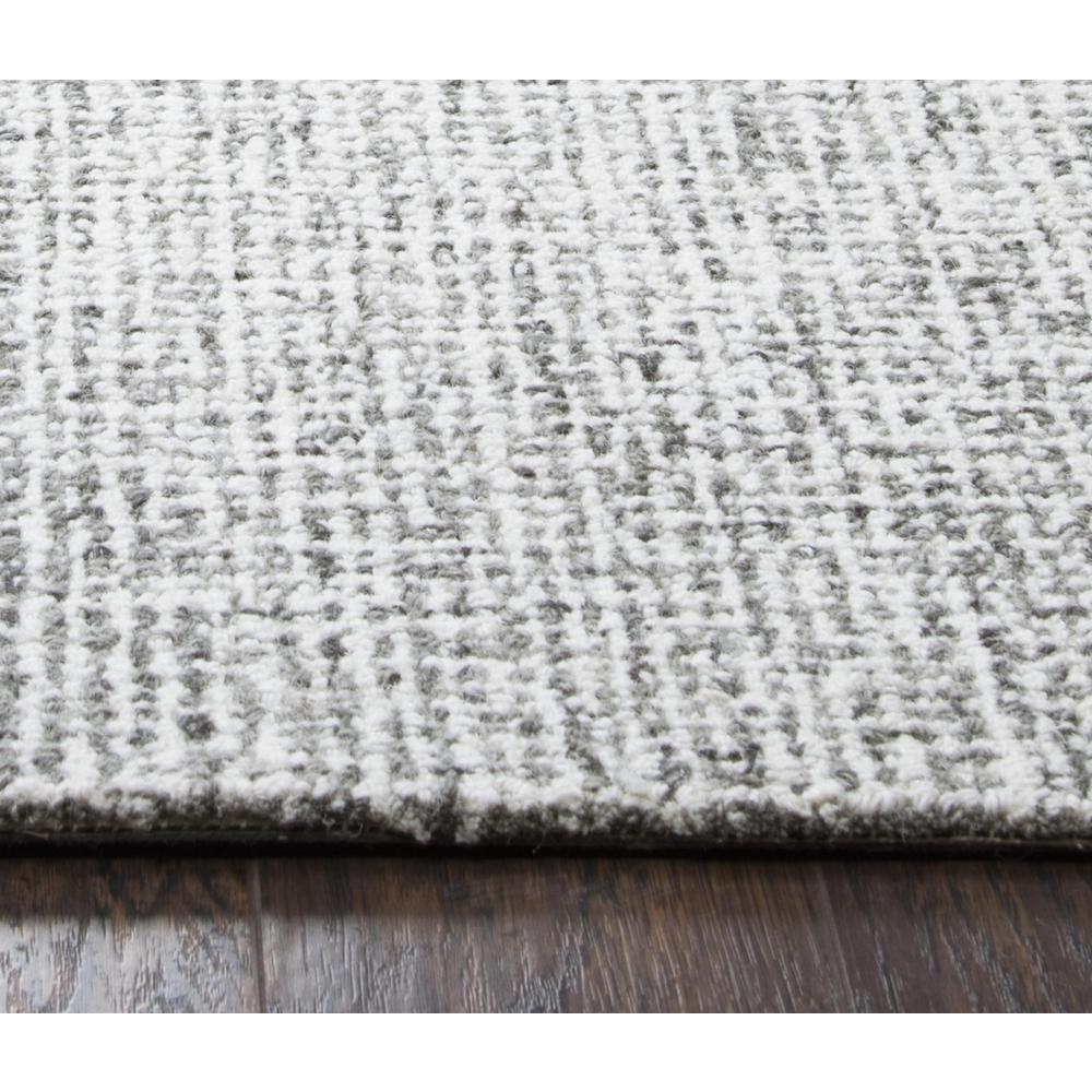 Hand Tufted Loop Pile Wool Rug, 8' x 10'. Picture 4