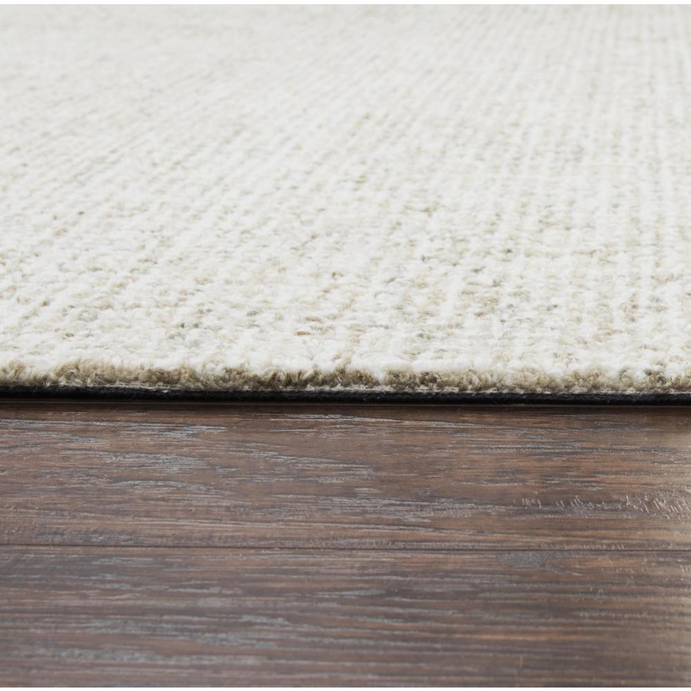 Hand Tufted Loop Pile Wool Rug, 8' x 8'. Picture 4