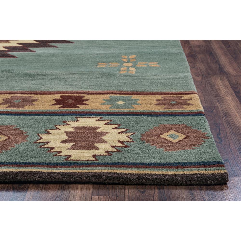 Hand Tufted Cut Pile Wool Rug, 8' x 8'. Picture 3