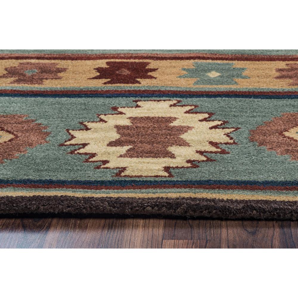 Hand Tufted Cut Pile Wool Rug, 8' x 8'. Picture 5
