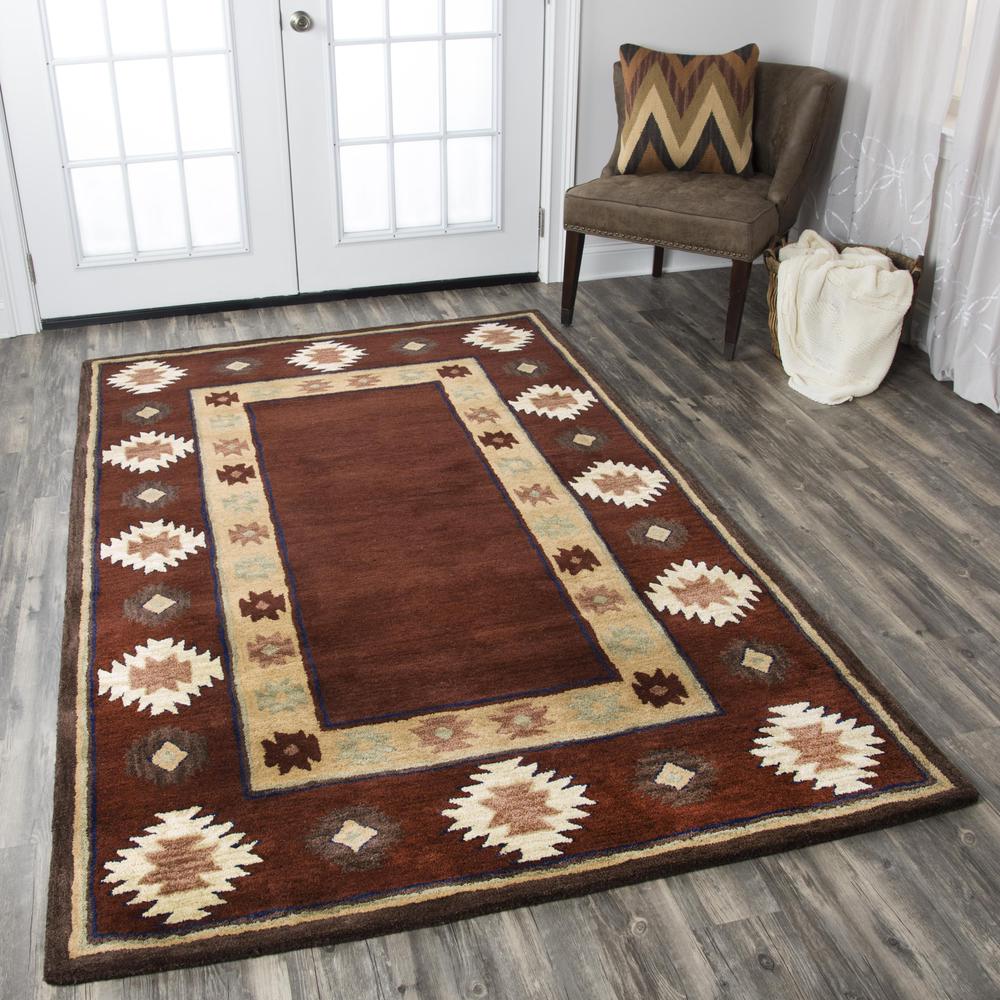 Hand Tufted Cut Pile Wool Rug, 8' x 8'. Picture 2