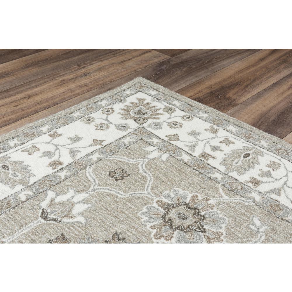 Hand Tufted Loop Pile Wool Internet Rug , 5' x 7'6". Picture 5