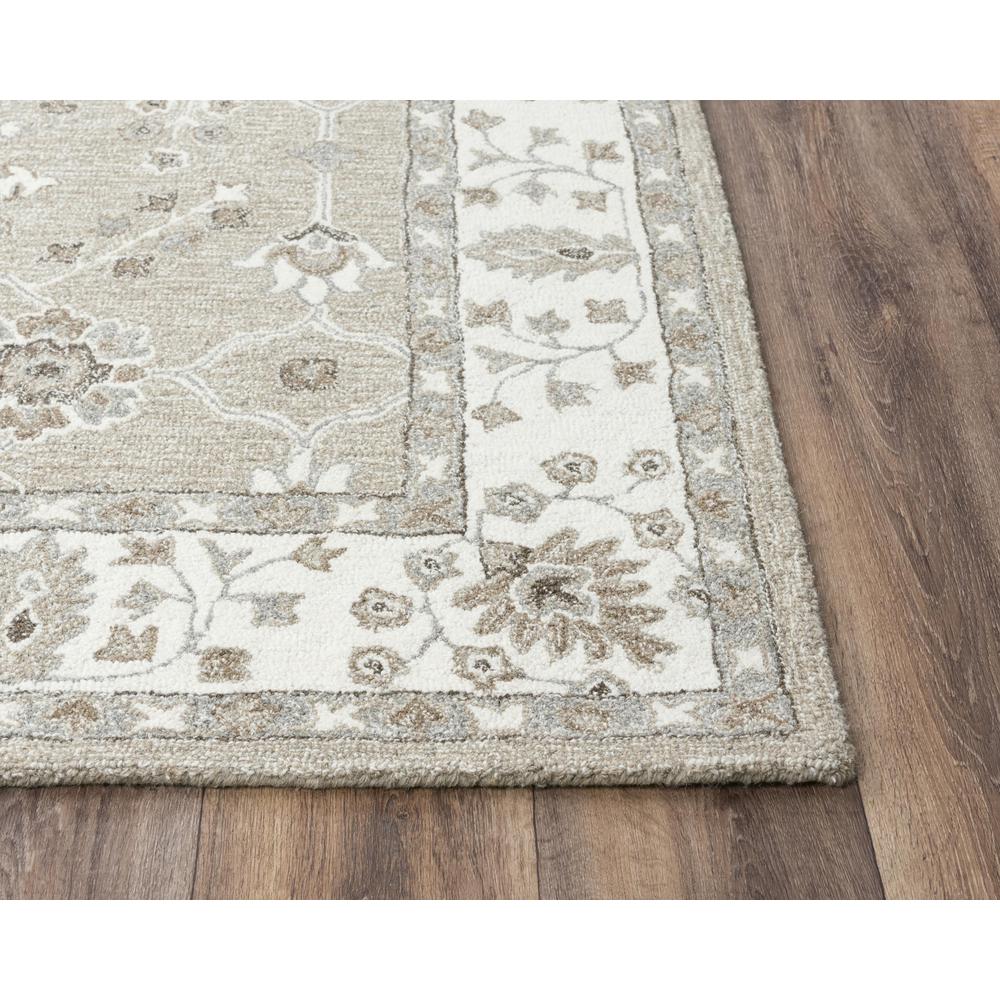 Hand Tufted Loop Pile Wool Internet Rug , 5' x 7'6". Picture 3