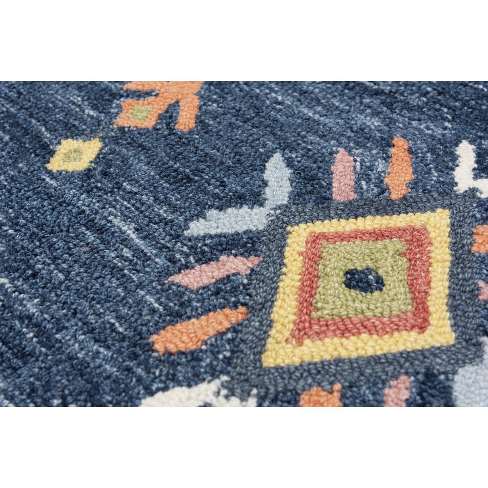 Hand Tufted Loop Pile Wool/ Polyester Internet Rug , 5' x 7'6". Picture 4