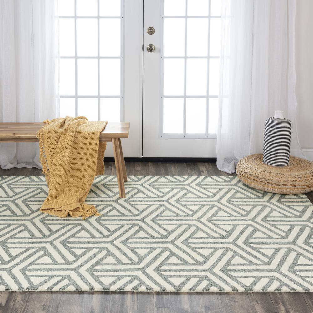 5' x 8' Hand-Tufted Rectangle Rug. Picture 6