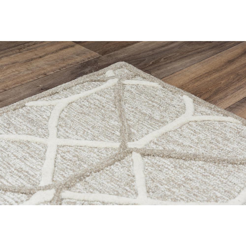 Hand Tufted Loop Pile Wool Internet Rug , 5' x 7'6". Picture 5
