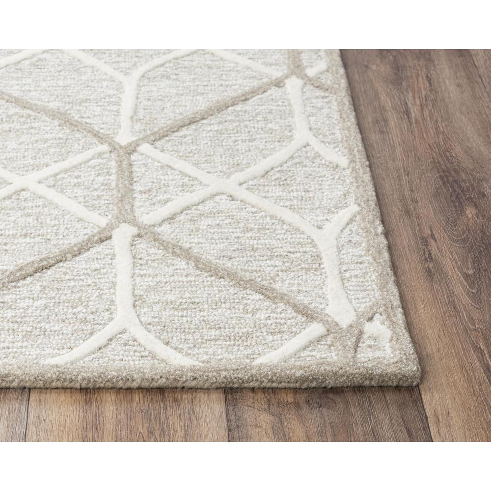 Hand Tufted Loop Pile Wool Internet Rug , 5' x 7'6". Picture 3