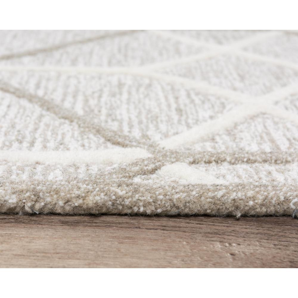 Hand Tufted Loop Pile Wool Internet Rug , 5' x 7'6". Picture 6