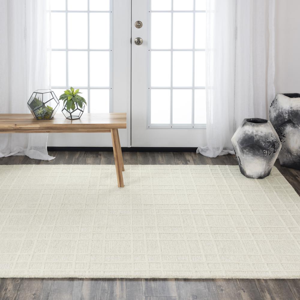 Hand Tufted Loop Pile Wool Internet Rug , 5' x 7'6". Picture 5