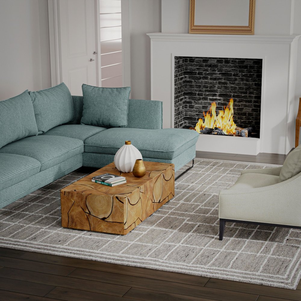 5' x 8' Hand-Tufted Rectangle Rug. Picture 8
