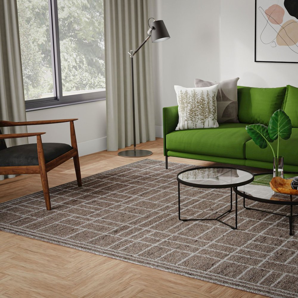 5' x 8' Hand-Tufted Rectangle Rug. Picture 7