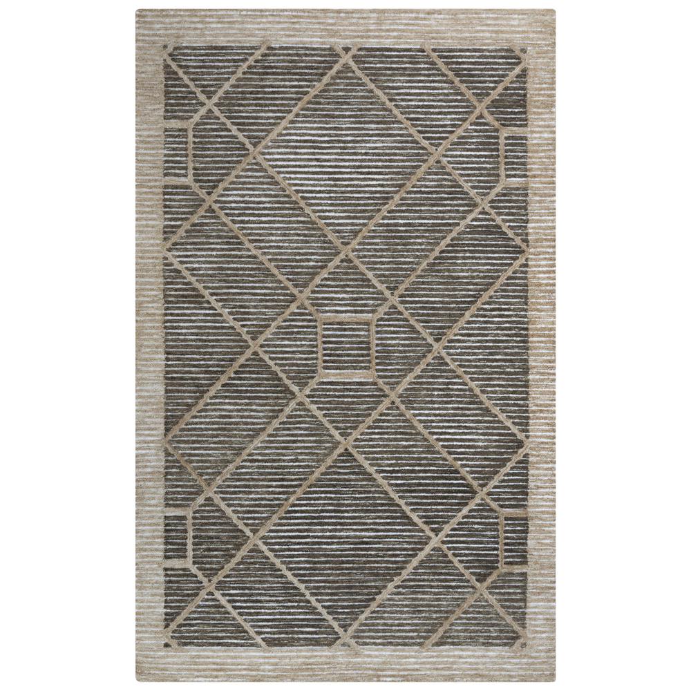 Hand Tufted Loop Pile Recycled Polyester Internet Rug , 5' x 7'6". Picture 1