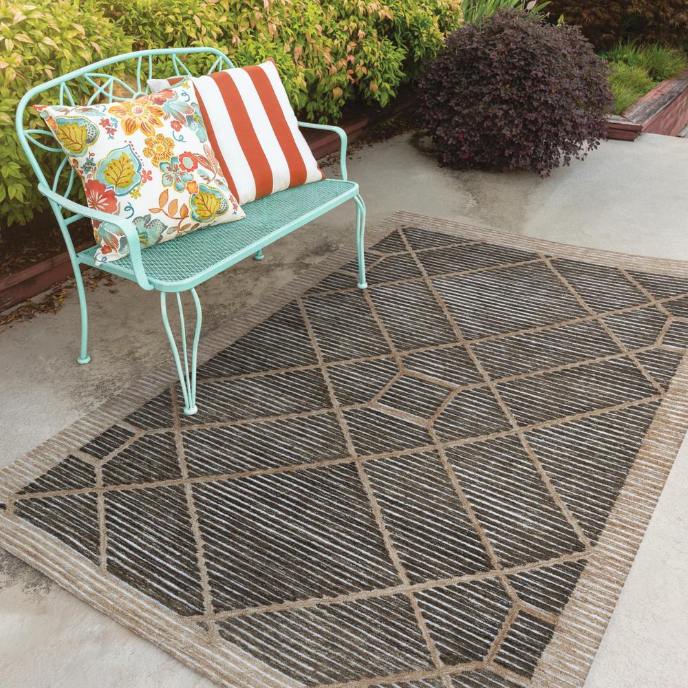 Hand Tufted Loop Pile Recycled Polyester Internet Rug , 5' x 7'6". Picture 2