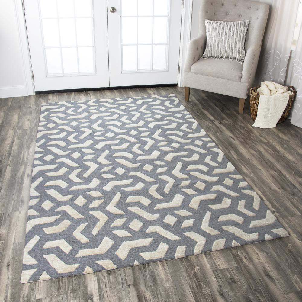 9' x 12' Hand-Tufted Rectangle Rug. Picture 6