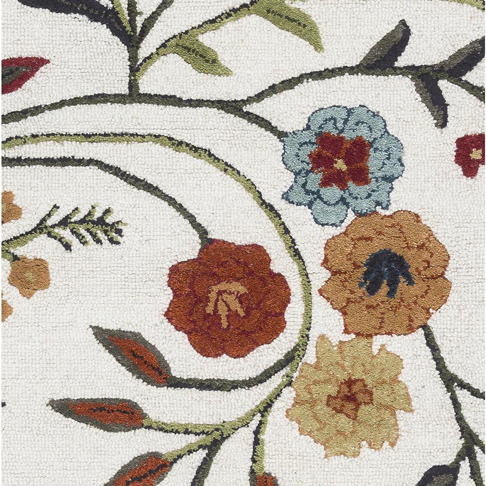 Hand Tufted Cut & Loop Pile Wool/ Viscose Rug, 10' x 10'. Picture 3